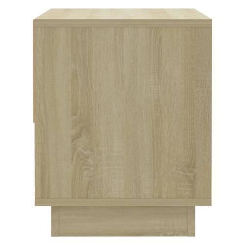 Sengebord 45x34x44 cm konstrueret træ sonoma-eg