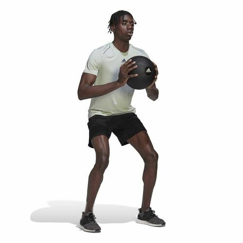 Kortærmet T-shirt til Mænd Adidas Hiit Lysegrøn M