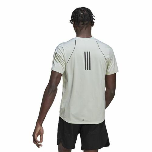 Kortærmet T-shirt til Mænd Adidas Hiit Lysegrøn M