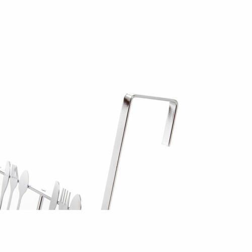 Knagerække til dør Sølvfarvet Metal Plastik 34 x 17 x 9 cm