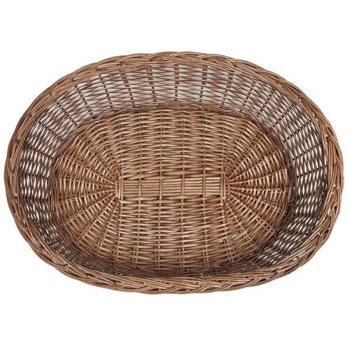Hundekurv 90 cm pileflet naturfarvet