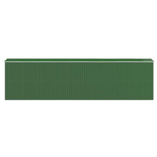 Haveskur 192x772x223 cm galvaniseret stål grøn