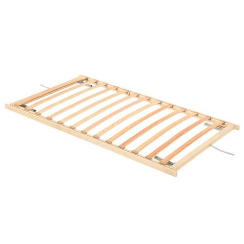 Lamelbund 13 lameller justerbar hoved- og fodende 120x200 cm