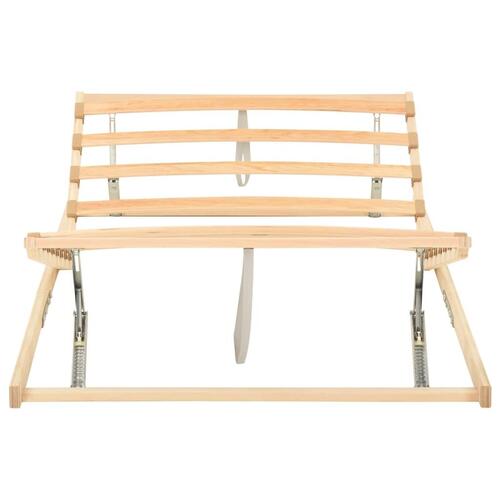 Lamelbund 13 lameller justerbar hoved- og fodende 120x200 cm