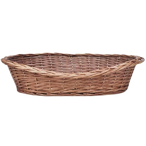 Hundekurv 70 cm pileflet naturfarvet