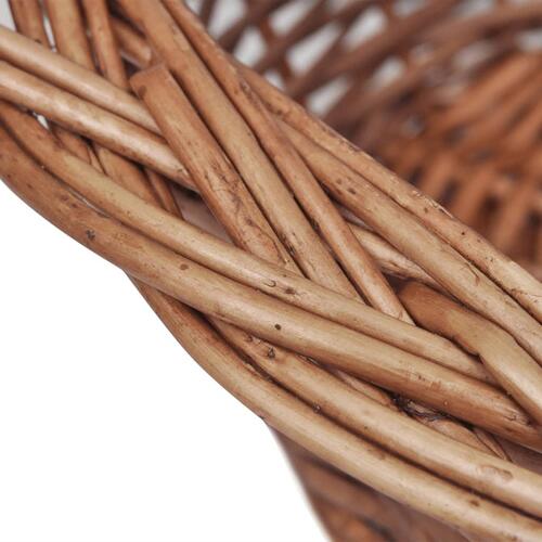 Hundekurv 70 cm pileflet naturfarvet