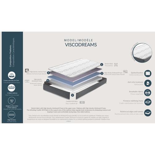 Memory skum madras Skydreams Viscodreams 90 x 180 cm
