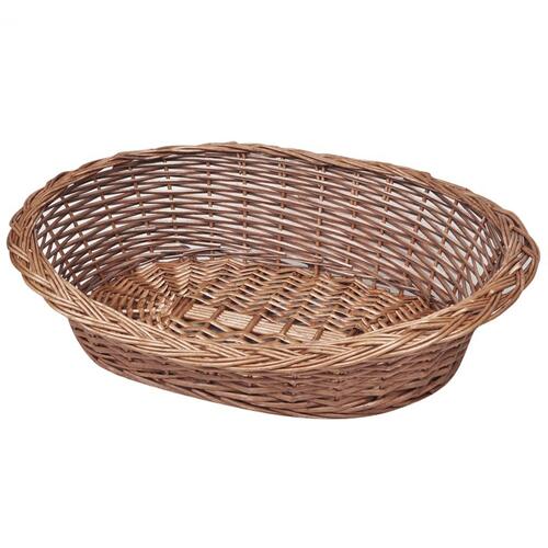 Hundekurv 50 cm pileflet naturfarvet