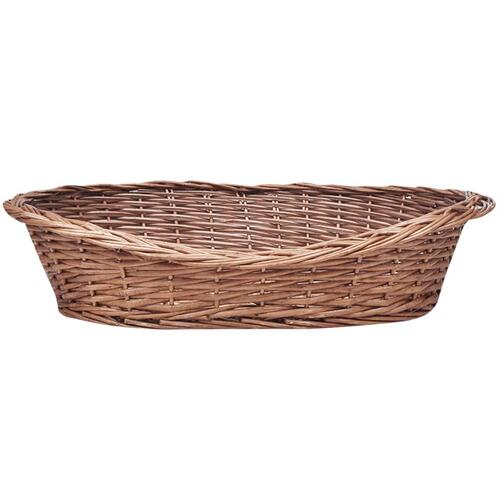Hundekurv 50 cm pileflet naturfarvet