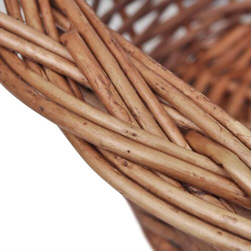 Hundekurv 50 cm pileflet naturfarvet