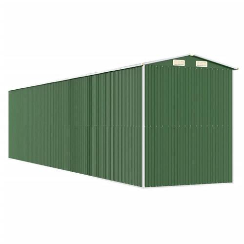 Haveskur 192x855x223 cm galvaniseret stål grøn