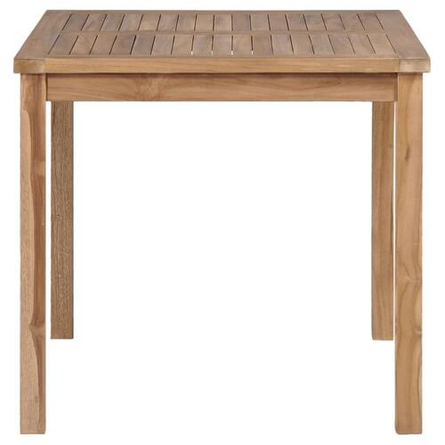 Havebord 80x80x77 cm massivt teaktræ