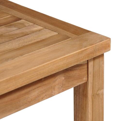 Havebord 80x80x77 cm massivt teaktræ