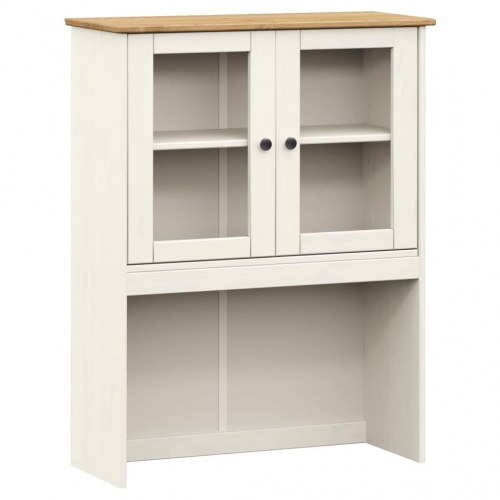 Skænk VIGO 78x40x175 cm massivt fyrretræ hvid