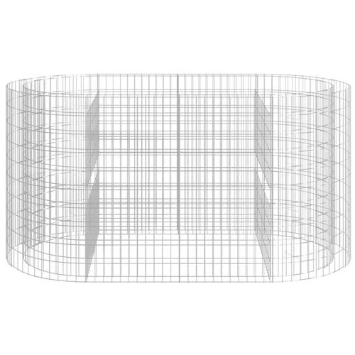 Gabion-højbed 200x100x100 cm galvaniseret jern