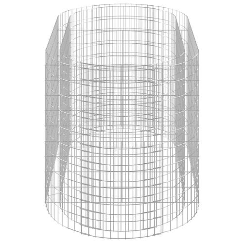 Gabion-højbed 200x100x100 cm galvaniseret jern