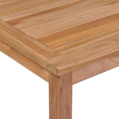 Havebord 200x100x77 cm massivt teaktræ
