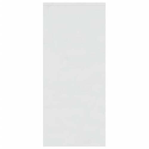 Skænk 102x33x75 cm konstrueret træ hvid højglans