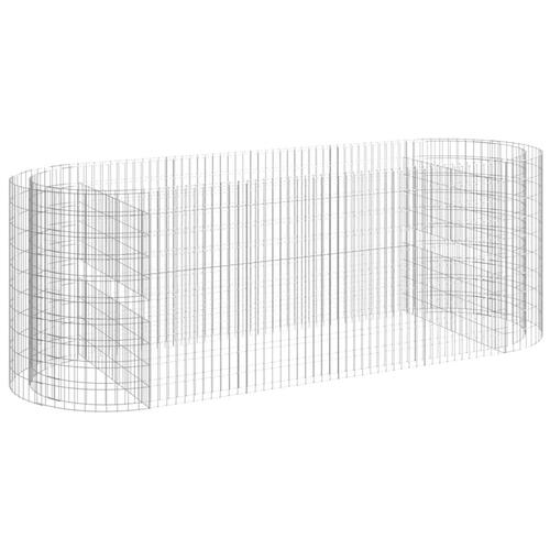 Gabion-højbed 300x100x100 cm galvaniseret jern