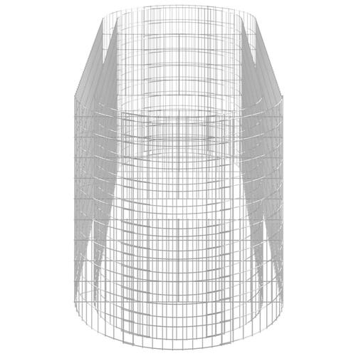Gabion-højbed 300x100x100 cm galvaniseret jern