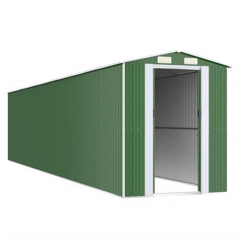 Haveskur 192x938x223 cm galvaniseret stål grøn
