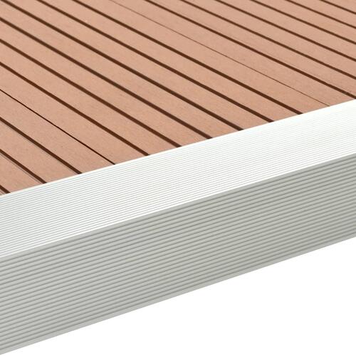 Terrassevinkellister 5 stk. aluminium 170 cm sølvfarvet