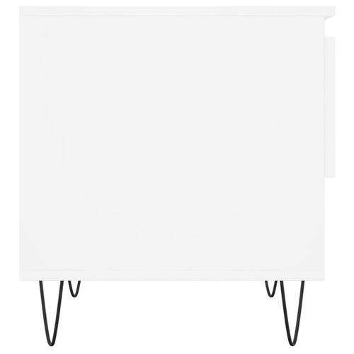 Sofaborde 2 stk. 50x46x50 cm konstrueret træ hvid