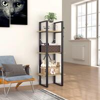 Bogreol med 3 hylder 40x30x105 cm konstrueret træ sonoma-eg