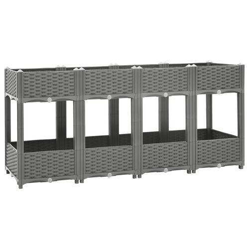 Højbed 160x40x71 cm polypropylen