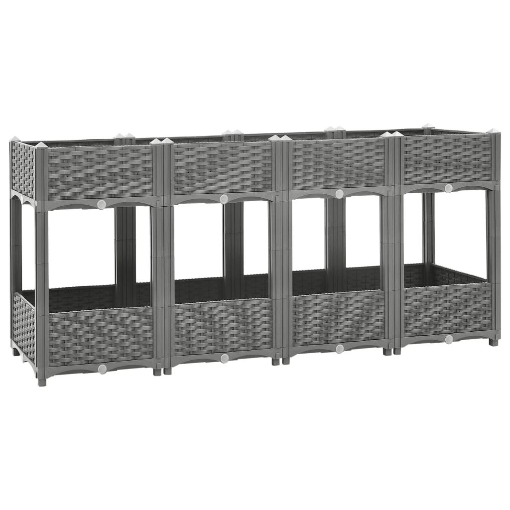 Højbed 160x40x71 cm polypropylen