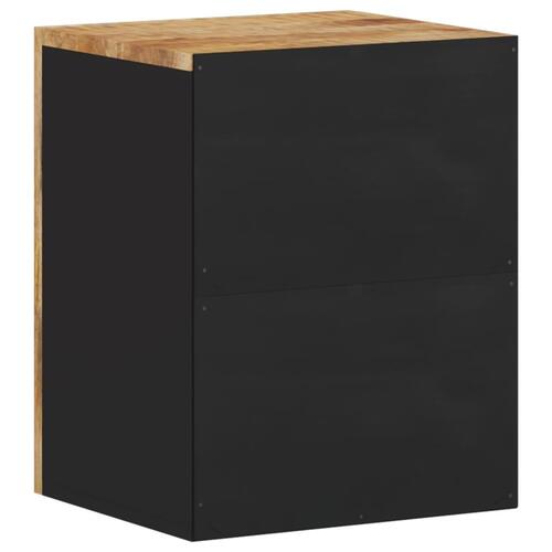 Badeværelsesskab 38x33x48 cm massivt mangotræ