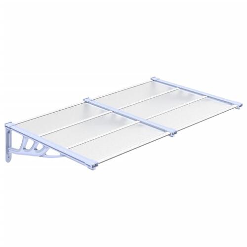 Dørbaldakin 152,5x90 cm polycarbonat grå og transparent