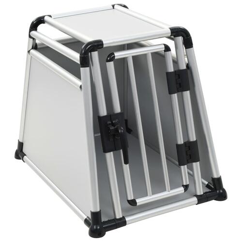 Hundetransportboks aluminium M