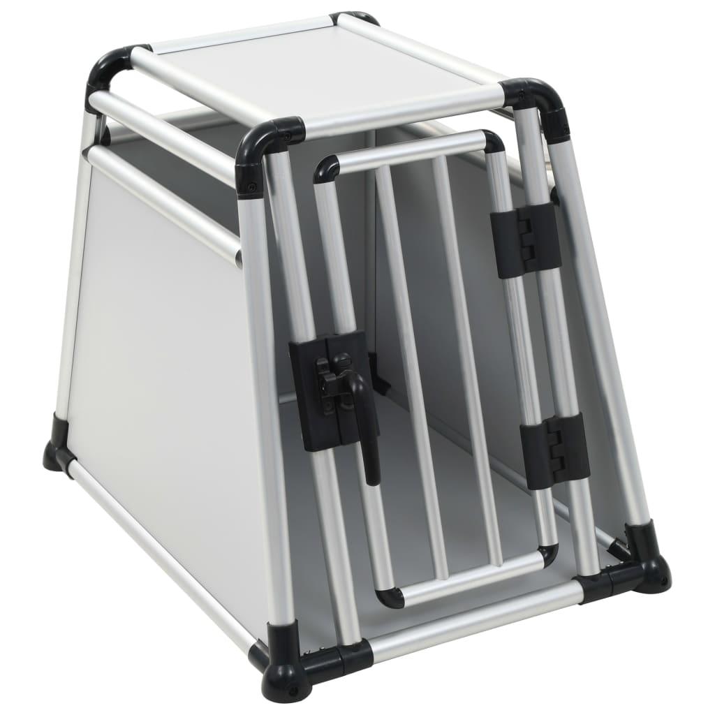 Hundetransportboks aluminium M