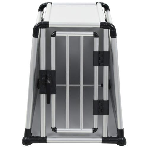 Hundetransportboks aluminium M