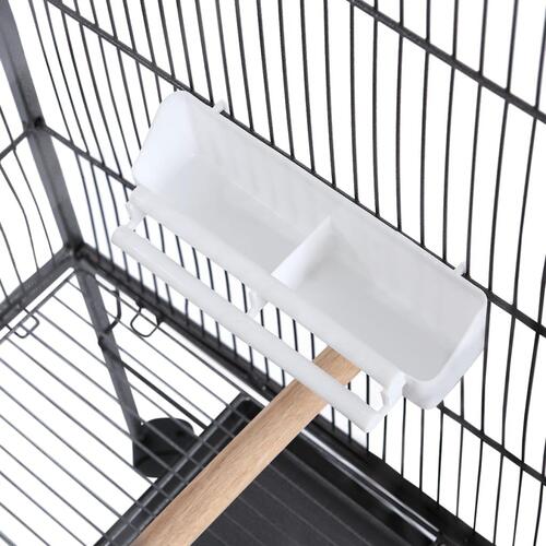 Fuglebur 54x54x146 cm stål sort