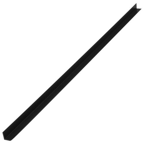 Terrassevinkellister 5 stk. WPC 170 cm sort