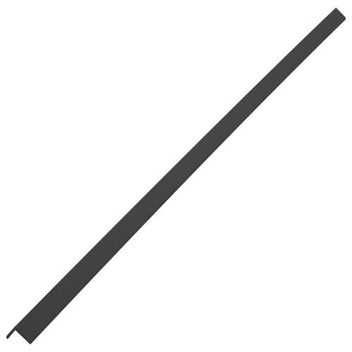 Terrassevinkellister 5 stk. WPC 170 cm sort