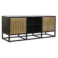 møbler Sort Metal Træ (120 x 37 x 50 cm)