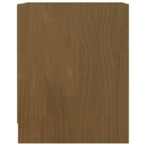 Sengeskabe 2 stk. 35,5x33,5x41,5 cm massivt fyrretræ brun
