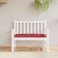 Hynde til havebænk 110x50x7 cm oxfordstof vinrød