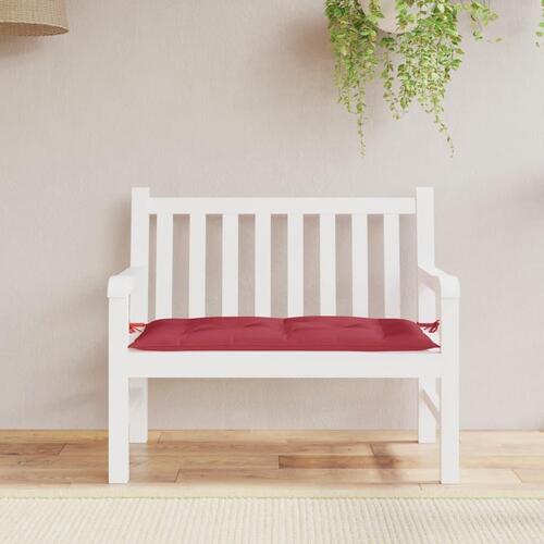 Hynde til havebænk 110x50x7 cm oxfordstof vinrød