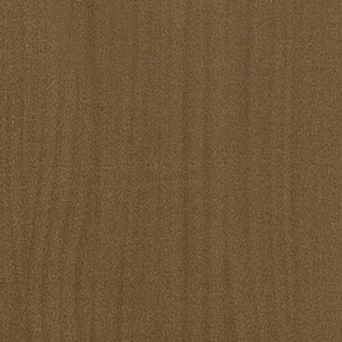 Plantekasse 70x31x70 cm massivt fyrretræ gyldenbrun
