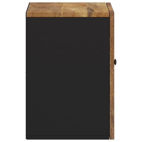 Væghængt badeværelsesskab 38x33x48 cm massivt mangotræ