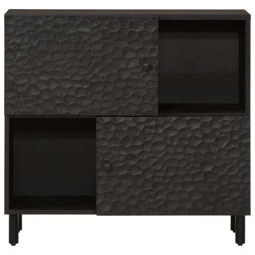 Skab 80x33x75 cm massivt mangotræ sort