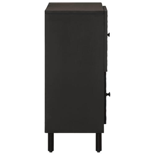 Skab 80x33x75 cm massivt mangotræ sort