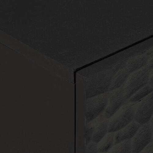 Skab 80x33x75 cm massivt mangotræ sort