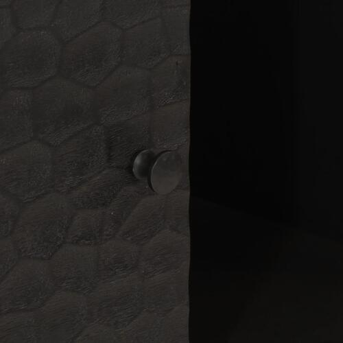 Skab 80x33x75 cm massivt mangotræ sort