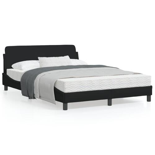 Sengeramme uden madras 140x200 cm stof sort