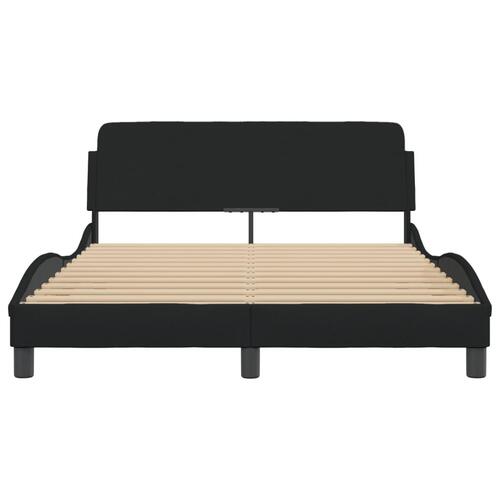 Sengeramme uden madras 140x200 cm stof sort